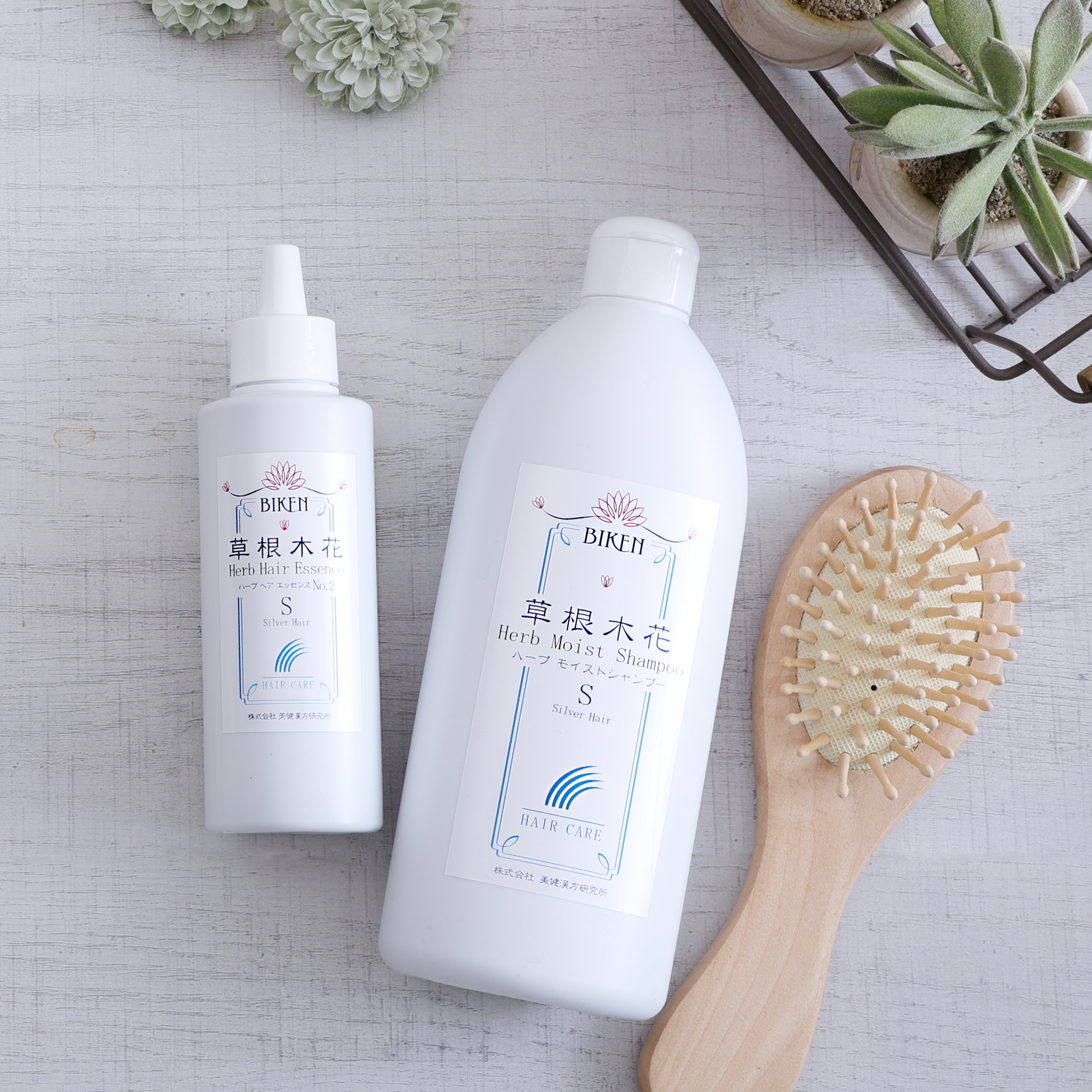 草根木花 ハーブ ヘアエッセンス No2 （ヘマチン配合センブリ養毛剤　シルバーヘア用）